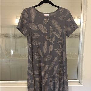 XS Feather Jacquard Lularoe Carly Dress